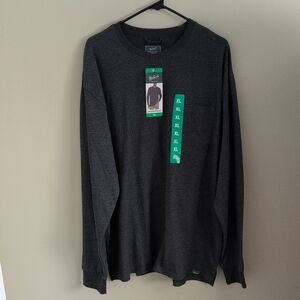 Woolrich Charcoal Long Sleeve Tee
